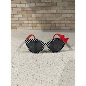 Minnie Mouse 847176 Disney Minnie Mouse Dark Polka Dot Print Adult Sunglasses